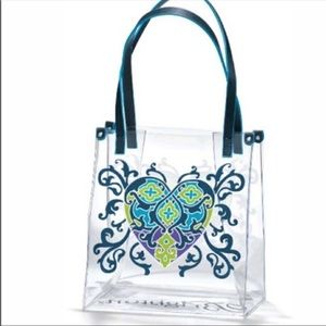 Brighton summer heart tote  clear bag new no tags